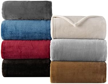 Luxe Plush Slate Throw