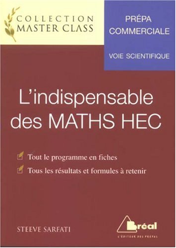 L' indispensable des maths HEC