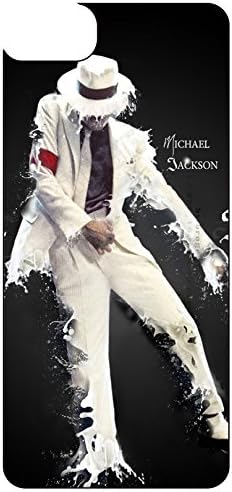 Michael Jackson iPhone 7 Plus Case, White Soft Rubber Silicone TPU Protective Phone Case Cover Skin for iPhone 7 Plus 5.5 Inch