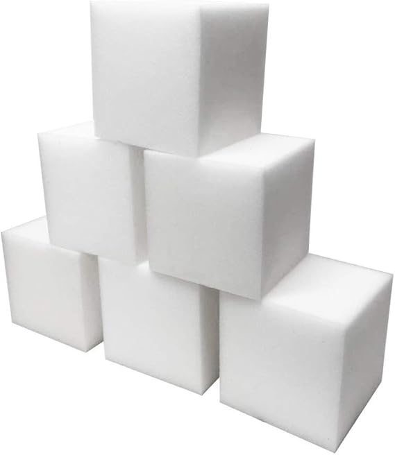 Foamma White Foam Pit Cubes/Blocks 4” x 4” x 4” for