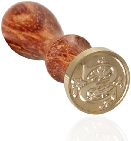 Sealing Wax Classic Initial Wax Seal Stamp Alphabet Letter S Retro Wood
