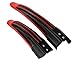 Juvale Bike Fender - 2-Pair Adjustable Bicycle Rear and Front Mud Guard, Bike Tire Accessories for Road Mountain Bike, Cycling, Yellow and Red, 16 x 3.3 x 1.8 Inches and 12 x 2.8 x 1.8 Inches