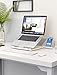 Foldable Laptop Stand Holder,Klearlook 8 Adjustable Height and Angle Portable Ventilated Laptop Riser Cooling Pad with Phone Holder,Ergonomic Tray Mount for Laptop/Notebook/Tablet Computerthumb 1