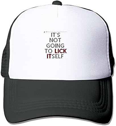 It's Not Going To Lick ItselfSummer Passion Movement Summer Fashion Mesh Baseball Cap Adjustable Trucker Hats For Outdoor SportBlack