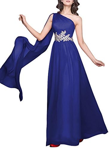 JY Women's One Shoulder Evening Dresses Formal Dresses Prom Dresses US 14 Royal Blue