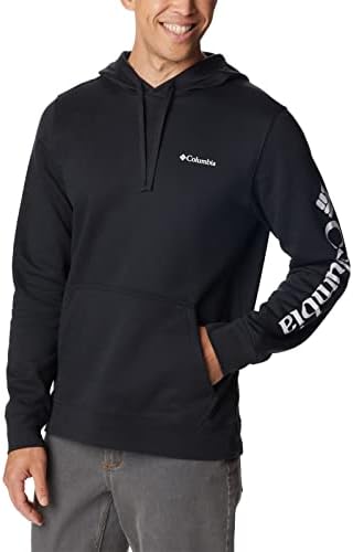 Herren Trek Hoodie, Schwarz/CSC-Ärmel-Logo, Medium