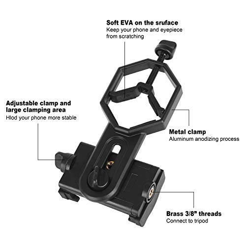 2 AOMEKIE+Cell+Universal+Spotting+Binocular+Telescope+BlackBerry