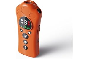 Dog Bark Deterrent Devices with 10 Adjustable Ultrasonic Levels, 50FT 180° Wide Range Trainer with LED Flashlight, 1200mAh Re