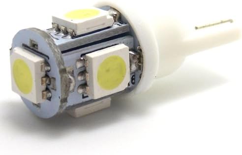 Led Maximum 8000K white High Power 5050 5-SMD LED T10 T15 168 License Plate Light Bulbs #3-2
