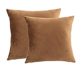 Sykting Pillow Cases Decorative Set of 2 Cotton Super Soft Short Plush 18