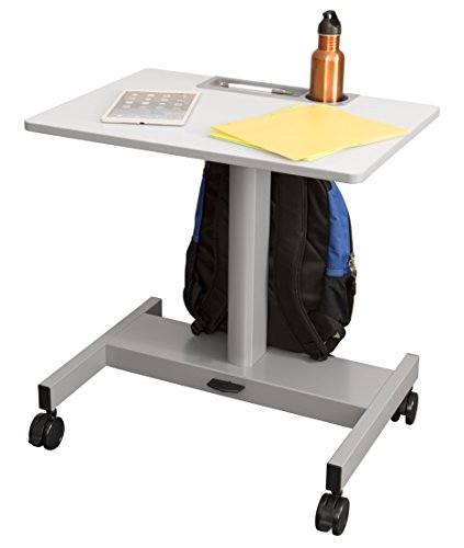 Pneumatic Adjustable Height Student Desk | Classroom Desk - Lets Kids Stand or Sit While They Learn, 27.5" W