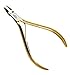Viba Professional Gold-Plated Carbon Steel Cuticle Nippers, French Handle, 6mm Jaw (Full Jaw)