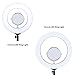 ZOMEI 6 inches Glass Double-Sided Round Shape Makeup Mirror with Adapter for LED Ring Light, Portable for Selfie, Portrait, Makeup and Other Beauty Treatments