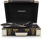 Crosley CR6019D-BK Executive Portable USB Turntable with Bluetooth, Black