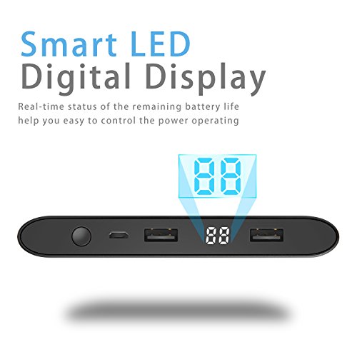 image for INIU 20000 mAh Portable Power Bank LED Display Ultra Slim 2 USB Ports 