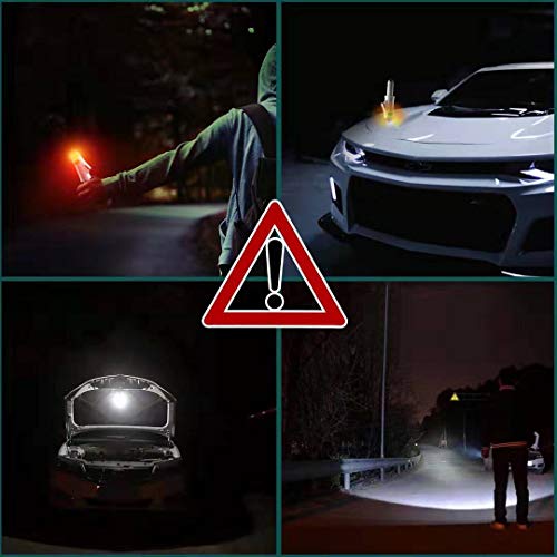 USB Car Charger with Multifunction Seatbelt Cutter Window Breaker Safety Hammer Emergency Portable Power Bank Flash Lights Personal Alarm Escape Tool for Car - 2000mAH - White