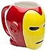 Zak Designs Marvel Comics Iron Man Unique 3D Character Sculpted Ceramic Coffee Mug, Collectible Keepsake and Wonderful Coffee Mug (16 oz., Iron Man, BPA-Free)