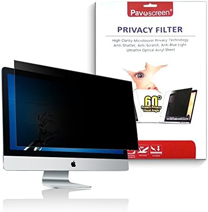 Anti Spy Privacy PET Screen Protector Pavoscreen® Computer Matte Anti Peep - Control Viewing Area Within 30° Anti Fingerprint and Anti Scratch (23.6in*15.7in)