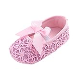 GOTD Glitter Baby Shoes Sneaker Anti-slip Soft Sole Toddler Prewalker (US 4, 12~18 Month, Pink)