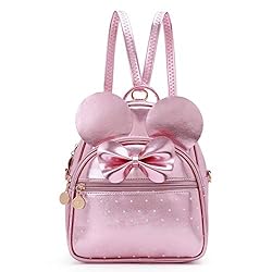 KL928 Girls Bowknot Polka Dot Cute Mini Backpack