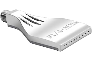 Ohamtes 1PCS G1/4 Male Thread Aluminum Alloy Flat Nozzle Air Blowing Nozzle Suitable for Compressed Air Machine Parts, Dust Removal, Cooling, Drying, Surface Treatment