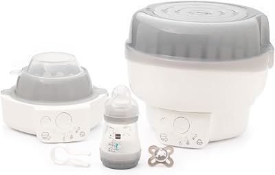 MAM Electric Steriliser & Express Warmer 6 Functions + 160ml Anti-Colic Bottle
