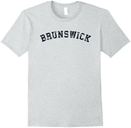 Mens Vintage Brunswick ME T Shirt Scrum Old Retro Sports Tee Gift Large Heather Grey
