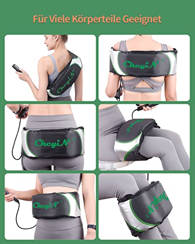 CkeyiN Vibrations Schlankheits Massagegürtel Elektrische Taillenmassage Massage und Vibrationswirkung, für Hüft, Rücken und Bauchbereich sowie am Gesäß, den Beinen oder Armen,Mit Schröpfen Silikon