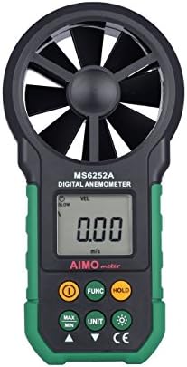 AimoTek MS6252A Digital Anemometer Wind Speed Air Volume Meter Anemometro