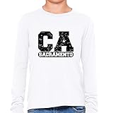 Sacramento, California CA Classic City State Sign Girl's Long Sleeve T-Shirt
