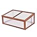 Giantex Garden Portable Wooden Green House Cold Frame Raised Plants Bed Protection (39.5