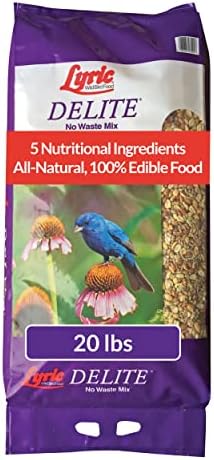 Lyric Delite Wild Bird Seed - No Waste Bird Food Mix with Shell-Free