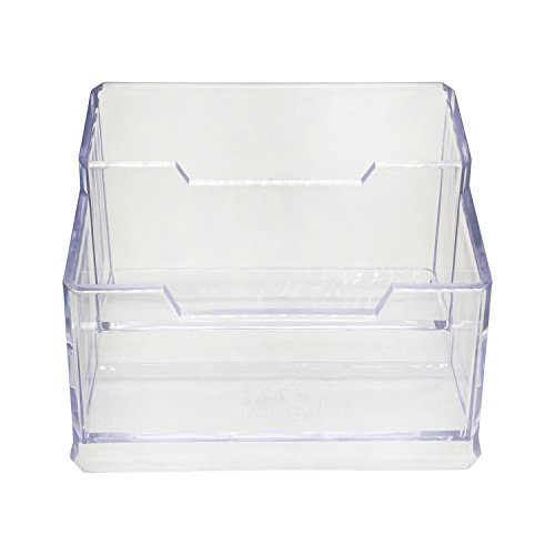 Maogear Business Card Case Holder, 2 Tier Premium Acrylic Clear Business Card Holder Display, Plastic Business Card Stand Organizer for Office (1 Pack) - Thumbnail 6
