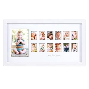Pearhead My First Year Photo Moments Baby Keepsake Picture Frame, Baby’s First Year Photo Frame, Mother’s Day Accessory…