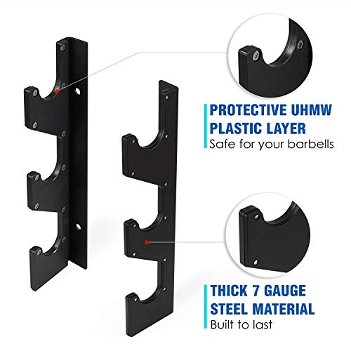 Buy Yes4All Wall Mounted Weight Plate Holder - Fit 2inch Olympic Weight