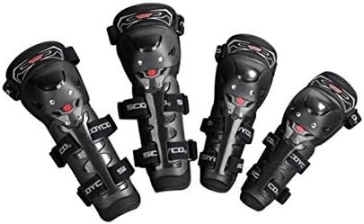 For scoyco/Sai Yu / K11H11-2 / knee pads elbow four sets/motorcycle accessories knee pads/Knight equipment (Color : Black)