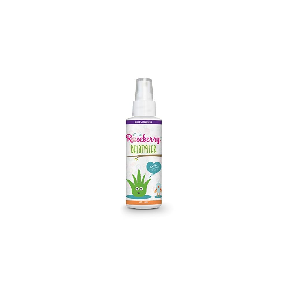 Hair Detangler Spray for Kids. Made with Organic Aloe Vera Juice and Natural Vitamins to Hydrate