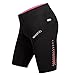 Santic Women's Cycling Shorts 4D Padded Elastic Comfortable Bike Shorts Black-Pink