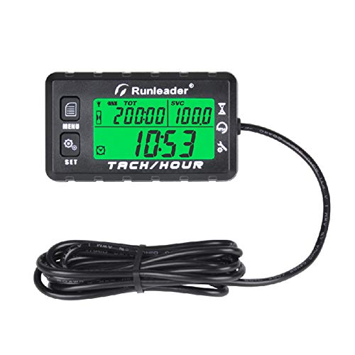 Contaore E Contagiri Digitale Runleader RL-HM012-2-BU &ndash; Impermeabile Per Moto, Barca, ATV, Generatore