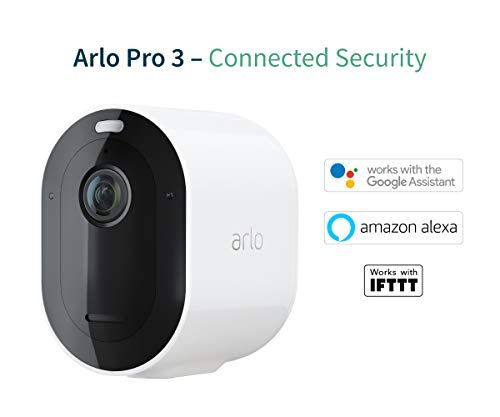Arlo-Pro3-2K-Sistema-de-Seguridad-y-Luz-Smart-4-Unidades-Recargable-Audio-Libre-de-Cables-con-Visin-Diurna-Nocturna-Interior-Exterior-Funciona-con-Amazon-Alexa-VMS4440P-Blanco