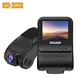TOGUARD Dash Cam 4K GPS UHD Dashboard Camera for Cars 2 inch 170° Wide Angle Dash Camera with Loop Recording Parking Monitor Travelapse