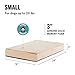 BarkBox Memory Foam Dog Bed | Plush Orthopedic Joint Relief Mattress Machine Washable + Removable Cover; Water Resistant Lining, Includes Squeaker Toy | Small | Sandthumb 3