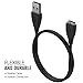 Fitbit Surge Charger, MoKo Replacement USB Data Sync Charger Charging Cable Cord for Fitbit Surgee Fitness Smartwatch, BLACK