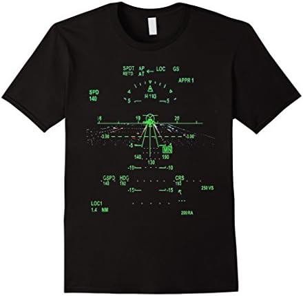 Mens OFFICIAL:Night Runway Vision Pilot Aviation Limited T Shirts Medium Black