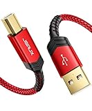JSAUX Printer Cable, 10FT USB Printer Cable USB 2.0