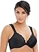 Glamorise Full Figure Plus Size Wonderwire Front-Closure Bra Underwire #1245 Black