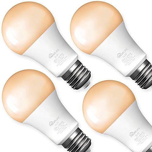 Smart Light Bulbs 4 Pack, Treatlife Tunable White Dimmable Smart Bulb