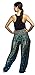 LOFBAZ Harem Pants for Women Yoga Boho Hippie Clothing Womens Palazzo Bohemian Pajama Beach Indian Gypsy Genie Clothes Peacock Teal Green M