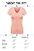 Ollie Arnes Women's 4 Pack Essential Cotton Short Sleeves Solid V-neck T-shirts