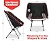 Rugged Camp Versalite Portable Folding Chair - for Camping, Beach, Sporting Events, Festivals - Camping Gear Accessory and Outdoor Folding Chair (Red)